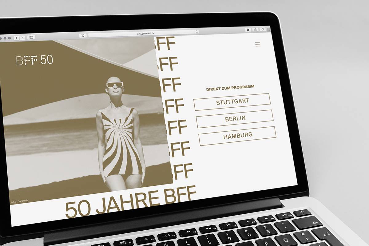 BFF Golden Anniversary Webdesign - Homepage