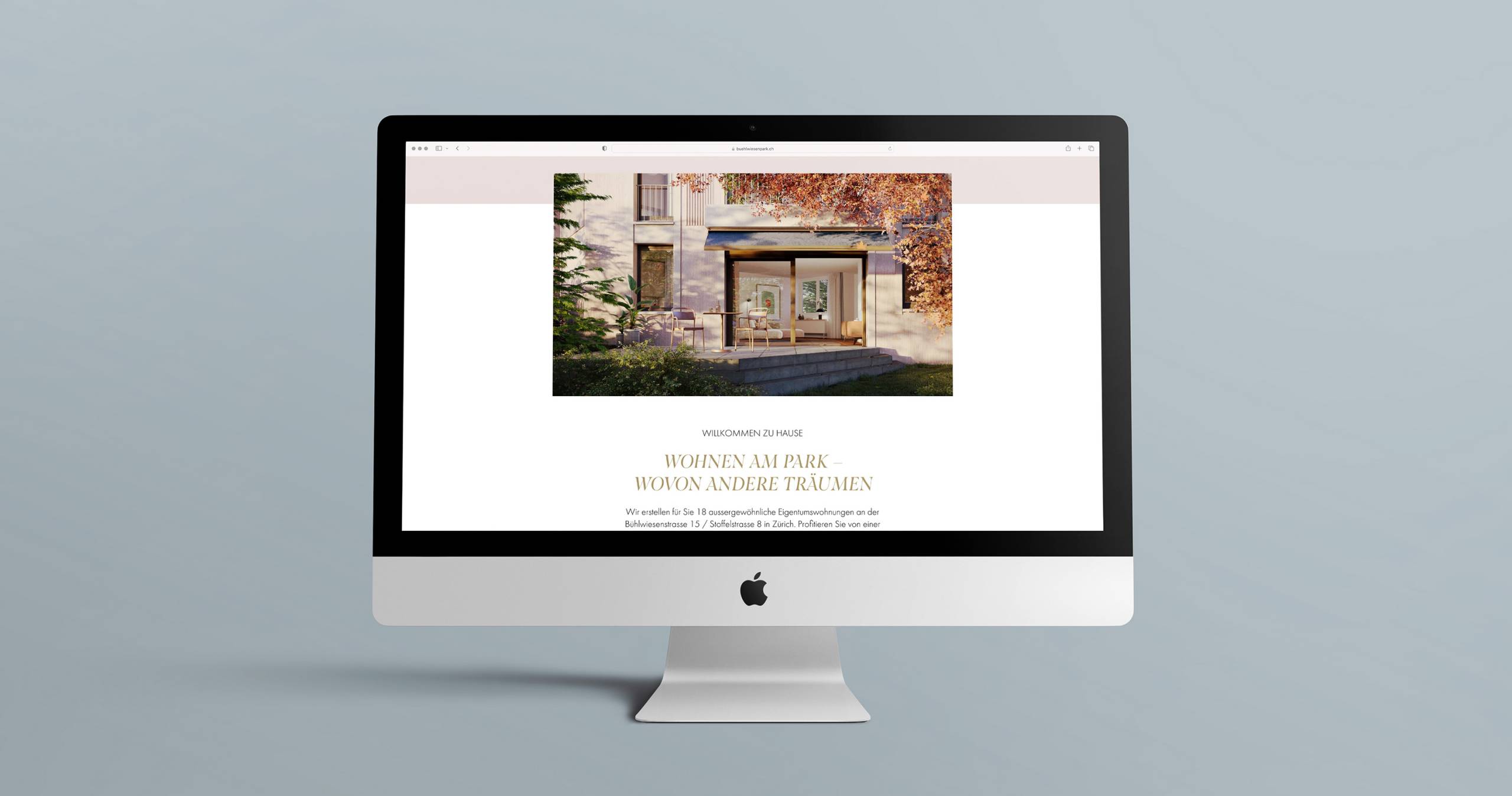 Vermarktung Immobilien Website design
