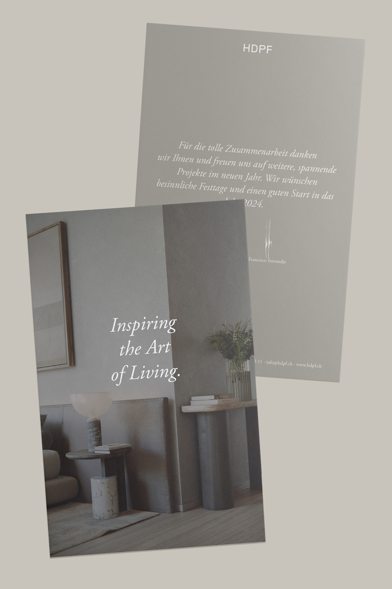 Grafikdesign Weihnachtskarte Architekten
